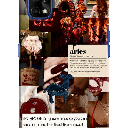 Zodiac Aries Realme 7 Pro Hard Case Back Cover by Casekaro