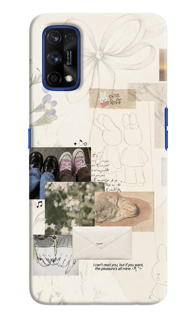 Soft Aesthetic Realme 7 Pro Hard Case Back Cover by Casekaro