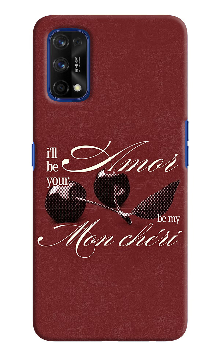 Velvet Cherry Realme 7 Pro Back Cover, Hard case