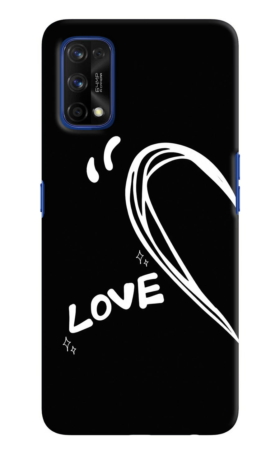 Love Line Realme 7 Pro Back Cover, Hard case
