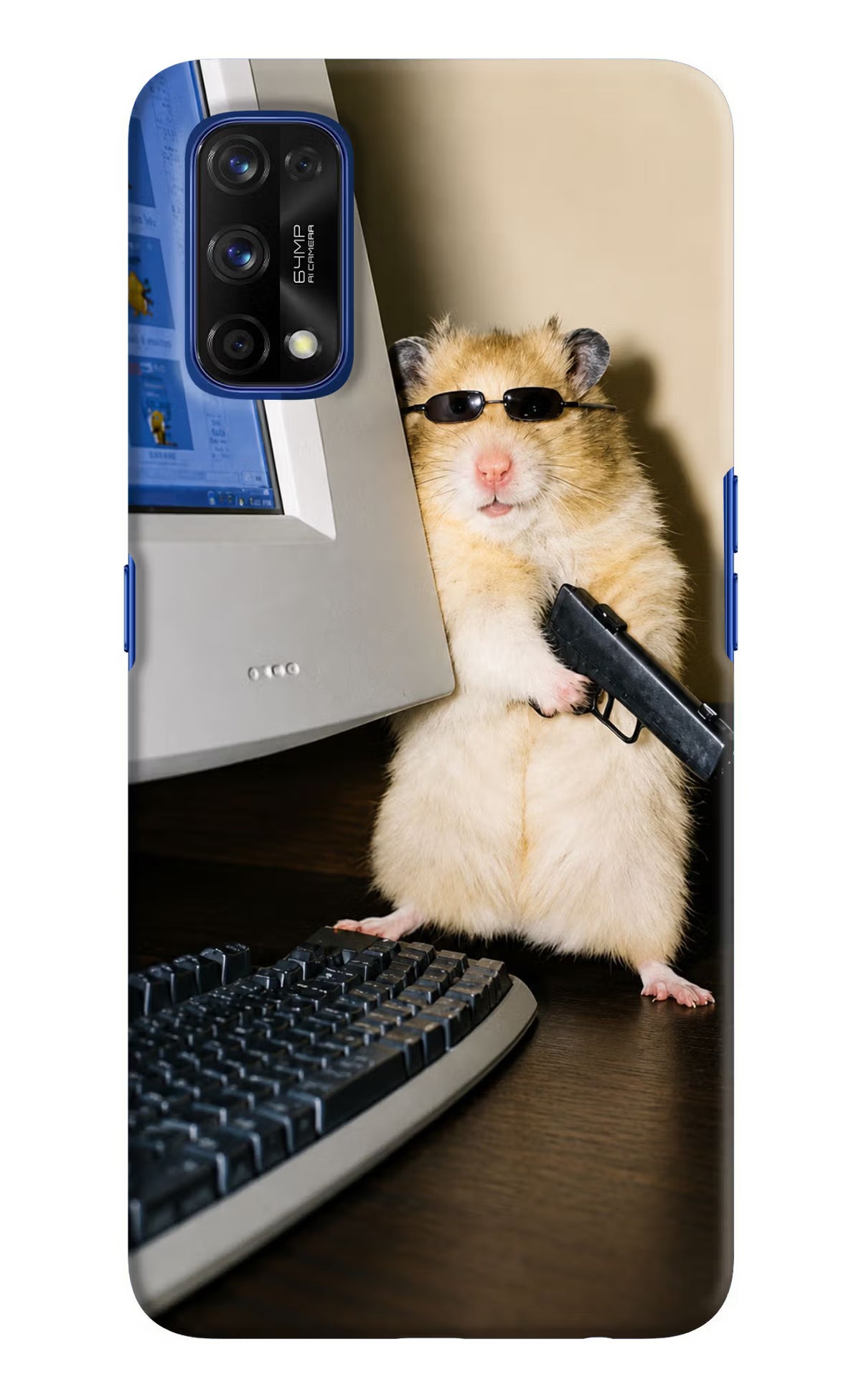 Hacker Hamster Realme 7 Pro Back Cover