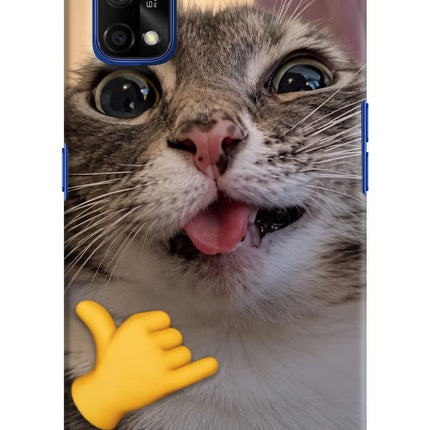 Silly Cat Call Realme 7 Pro Hard Case Back Cover by Casekaro