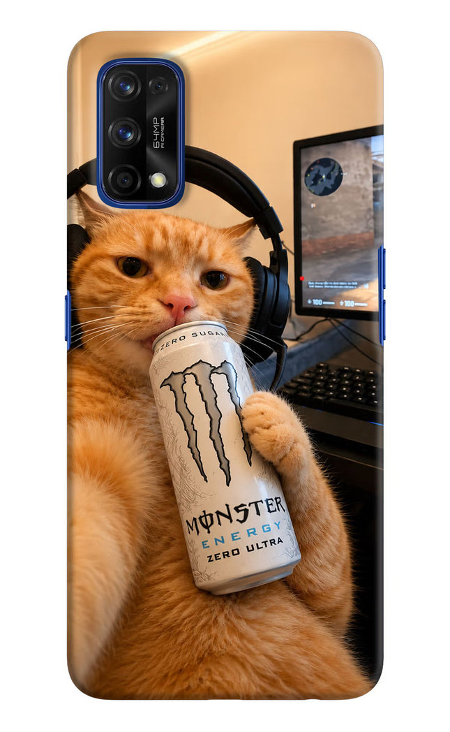 Gamer Cat Energy Realme 7 Pro Hard Case Back Cover by Casekaro