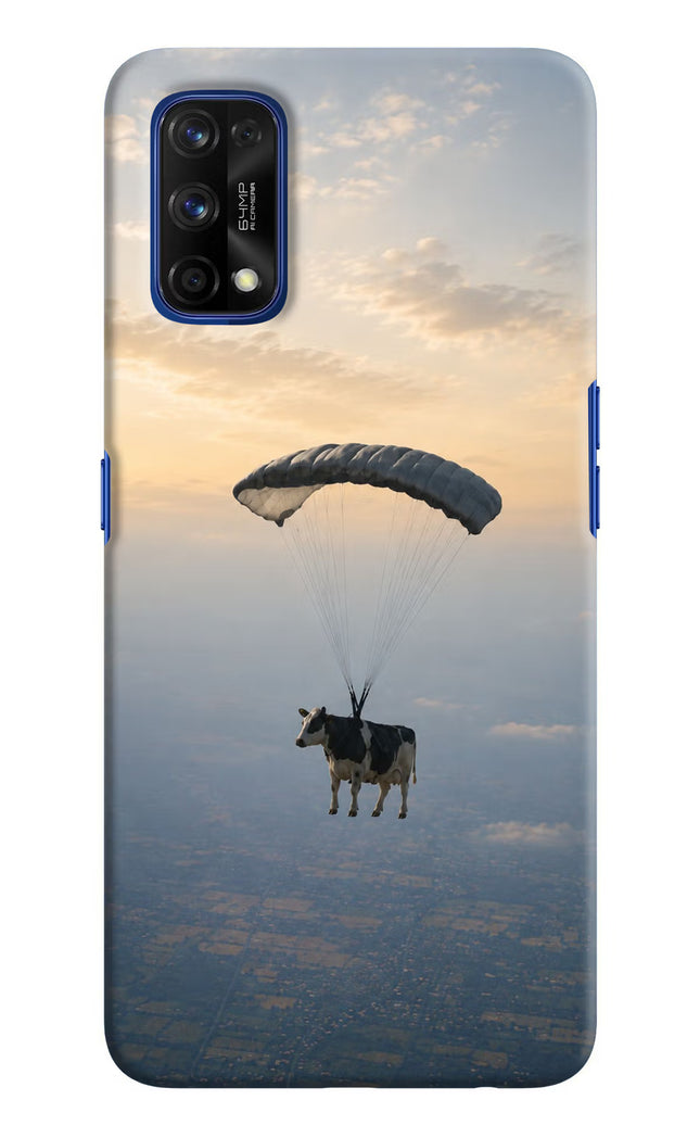 Skydiving Cow Realme 7 Pro Hard Case Back Cover by Casekaro