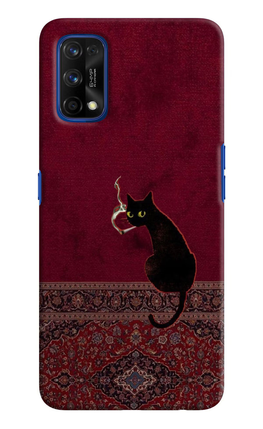 Midnight Cat Realme 7 Pro Back Cover, Hard case