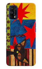 Pop Cat Realme 7 Pro Hard Case Back Cover by Casekaro