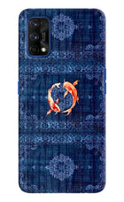 Koi Blue Realme 7 Pro Hard Case Back Cover by Casekaro