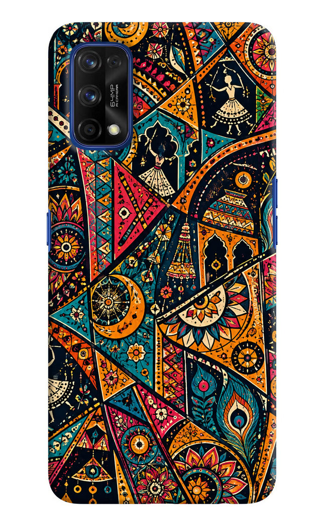 Folk Print Realme 7 Pro Hard Case Back Cover by Casekaro