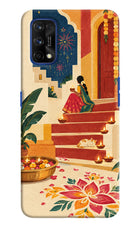 Diwali Rangoli Realme 7 Pro Hard Case Back Cover by Casekaro