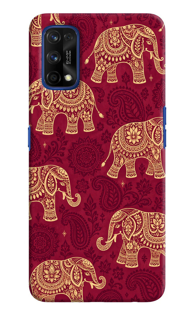 Maroon Elephant Realme 7 Pro Hard Case Back Cover by Casekaro