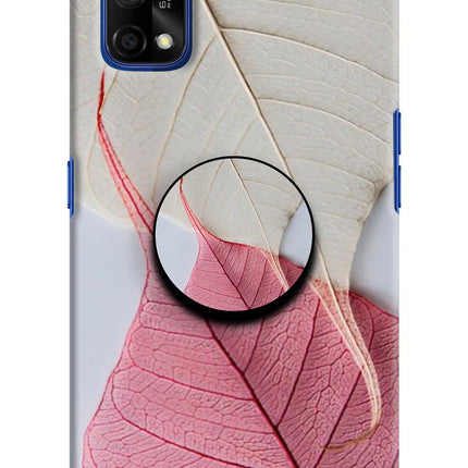 White Pink Leaf Realme 7 Pro Pop Case by Casekaro