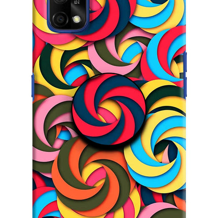 Spiral Pattern Realme 7 Pro Pop Case by Casekaro