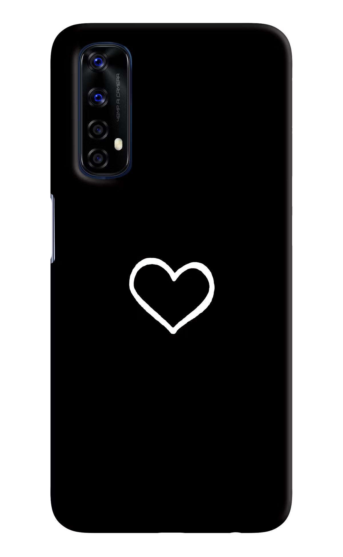 Heart Realme 7/Narzo 20 Pro Hard Case Back Cover by Casekaro