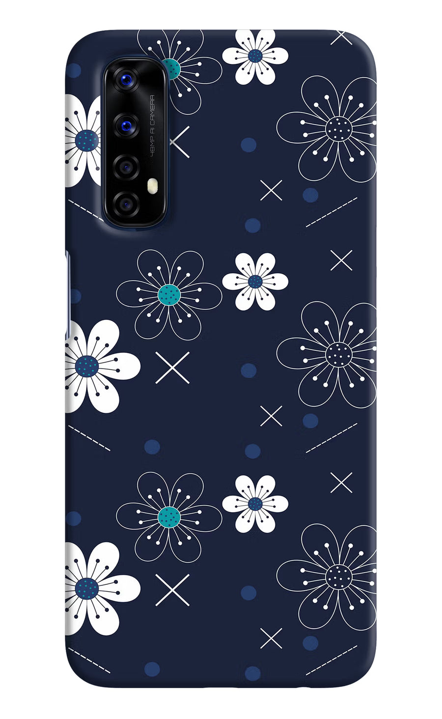 Flowers Realme 7/Narzo 20 Pro Back Cover, Hard case