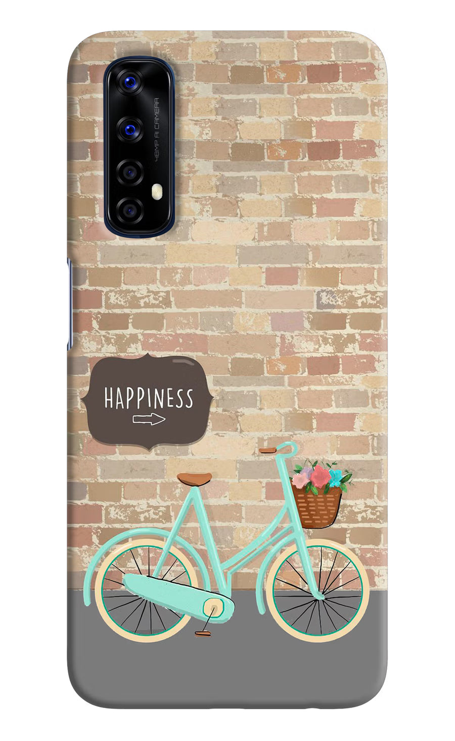 Happiness Artwork Realme 7/Narzo 20 Pro Back Cover, Hard case