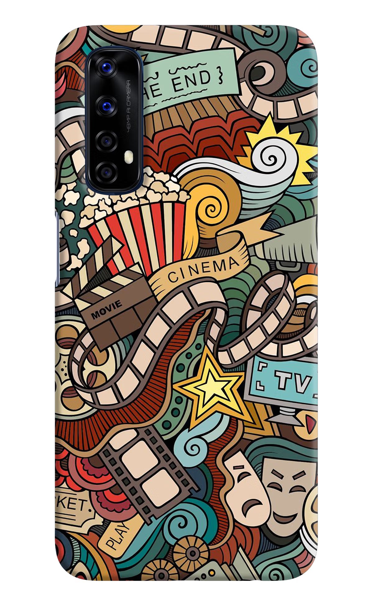Cinema Abstract Realme 7/Narzo 20 Pro Hard Case Back Cover by Casekaro