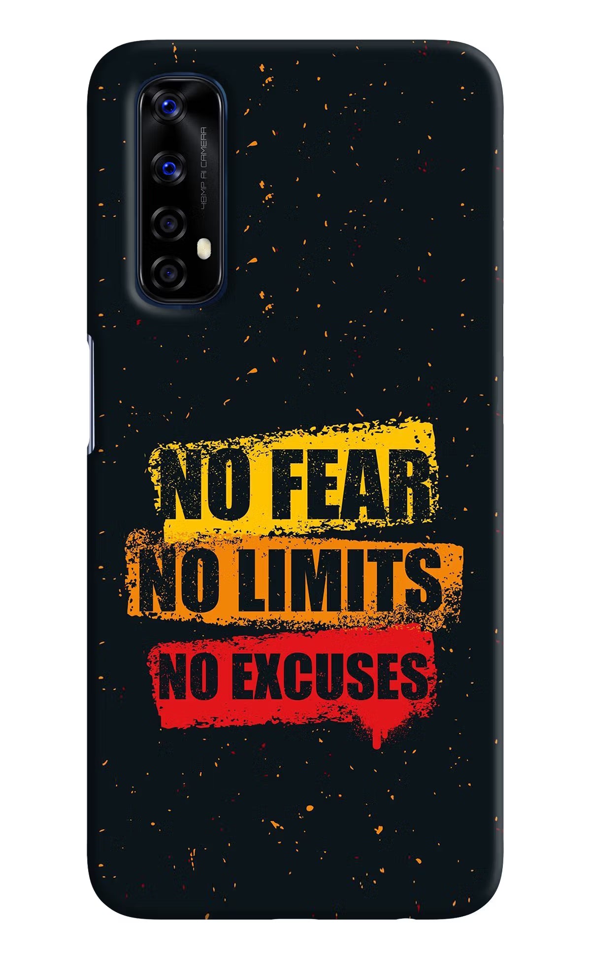 No Fear No Limits No Excuse Realme 7/Narzo 20 Pro Hard Case Back Cover by Casekaro