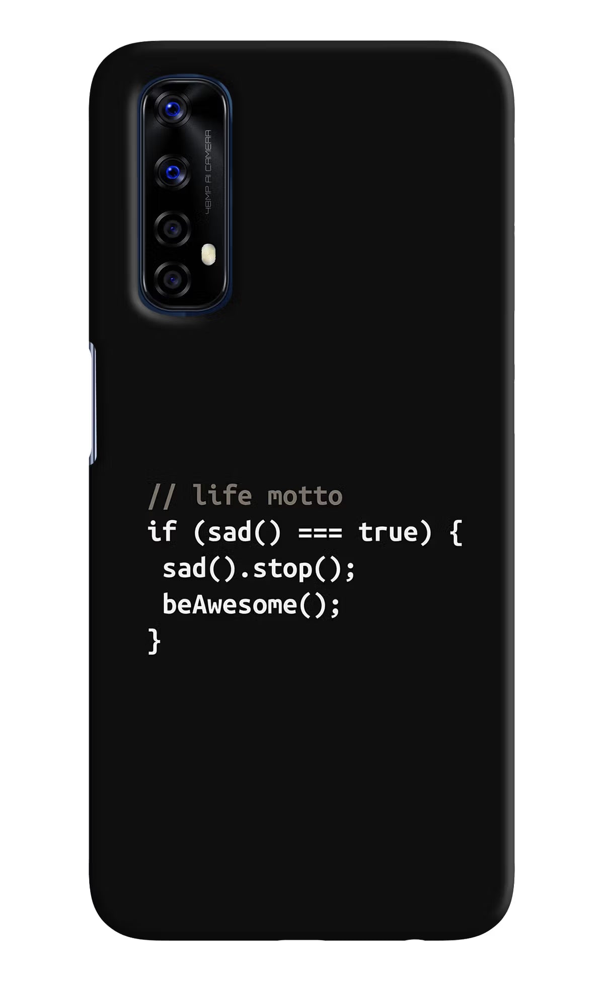 Life Motto Code Realme 7/Narzo 20 Pro Hard Case Back Cover by Casekaro