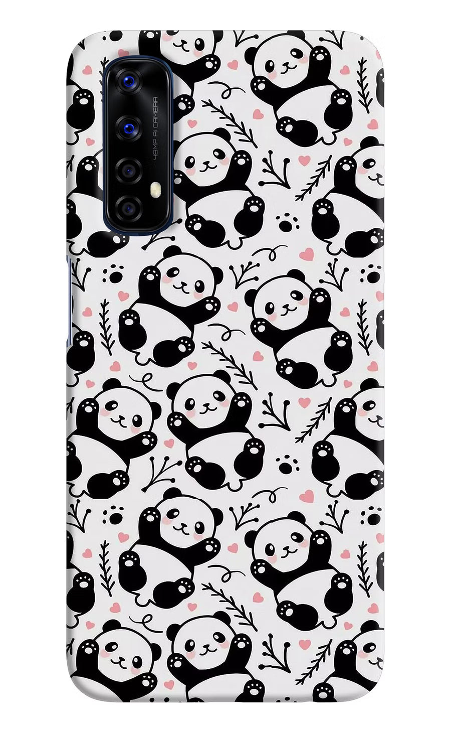Cute Panda Realme 7/Narzo 20 Pro Back Cover, Hard case