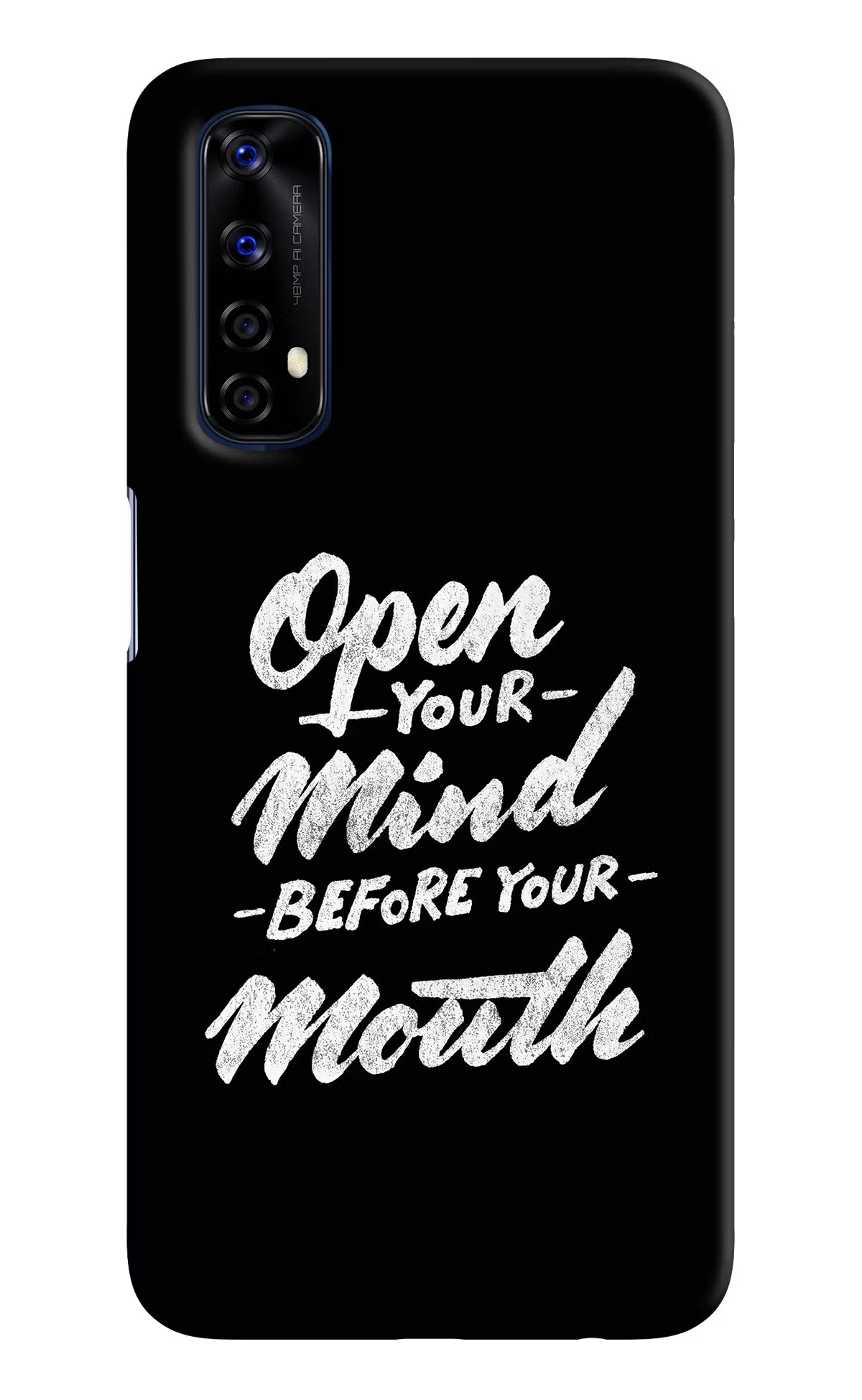Open Your Mind Before Your Mouth Realme 7/Narzo 20 Pro Hard Case Back Cover by Casekaro
