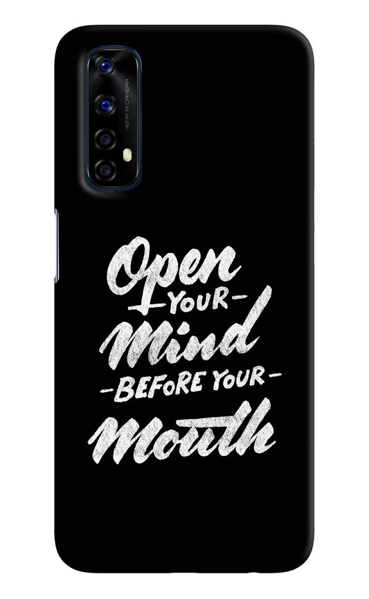 Open Your Mind Before Your Mouth Realme 7/Narzo 20 Pro Hard Case Back Cover by Casekaro
