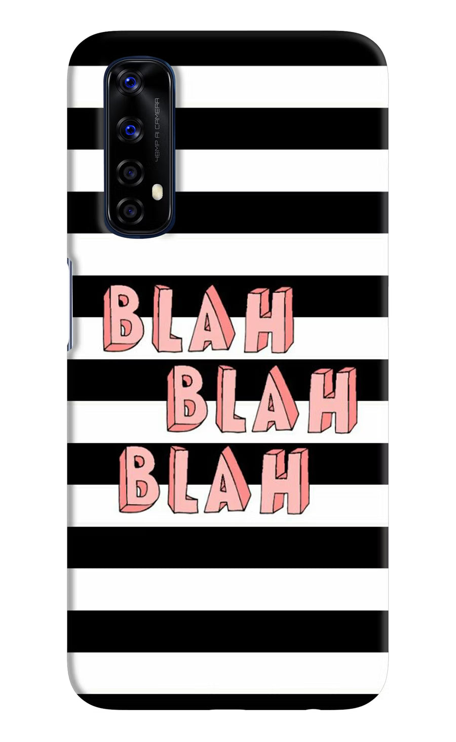 Blah Blah Blah Realme 7/Narzo 20 Pro Back Cover, Hard case