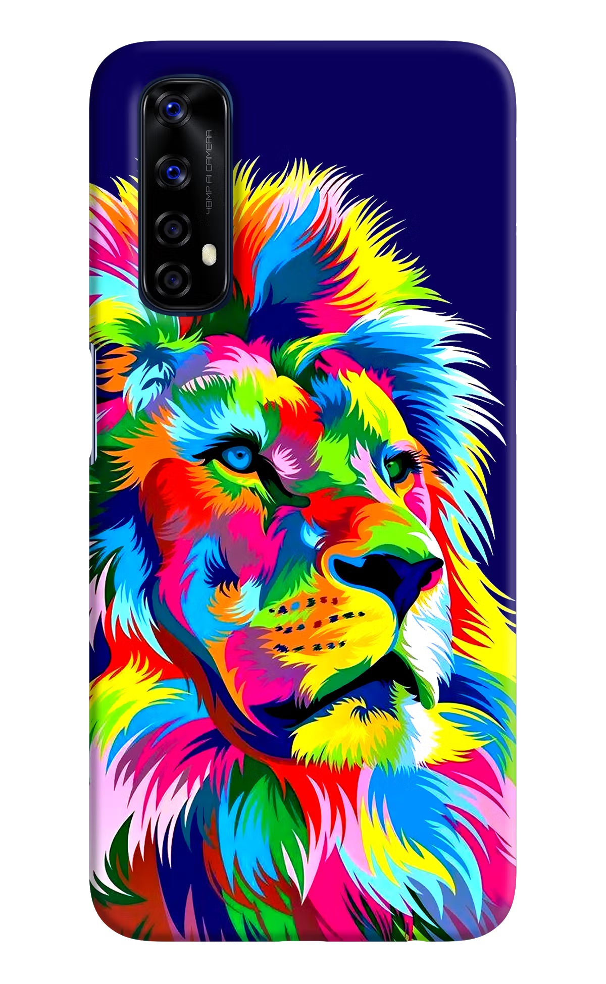 Vector Art Lion Realme 7/Narzo 20 Pro Hard Case Back Cover by Casekaro