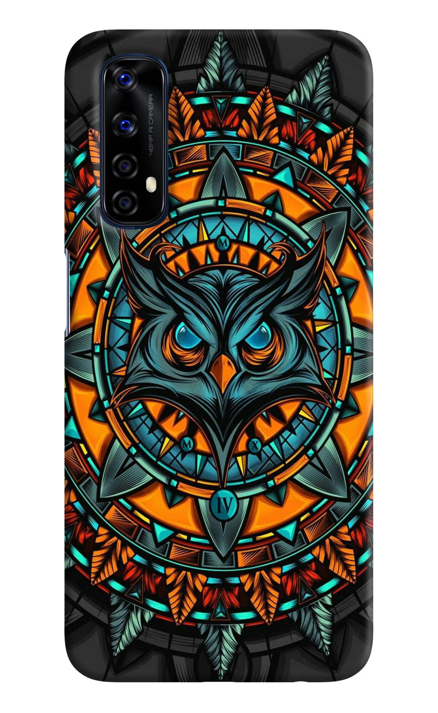 Angry Owl Art Realme 7/Narzo 20 Pro Back Cover, Hard case