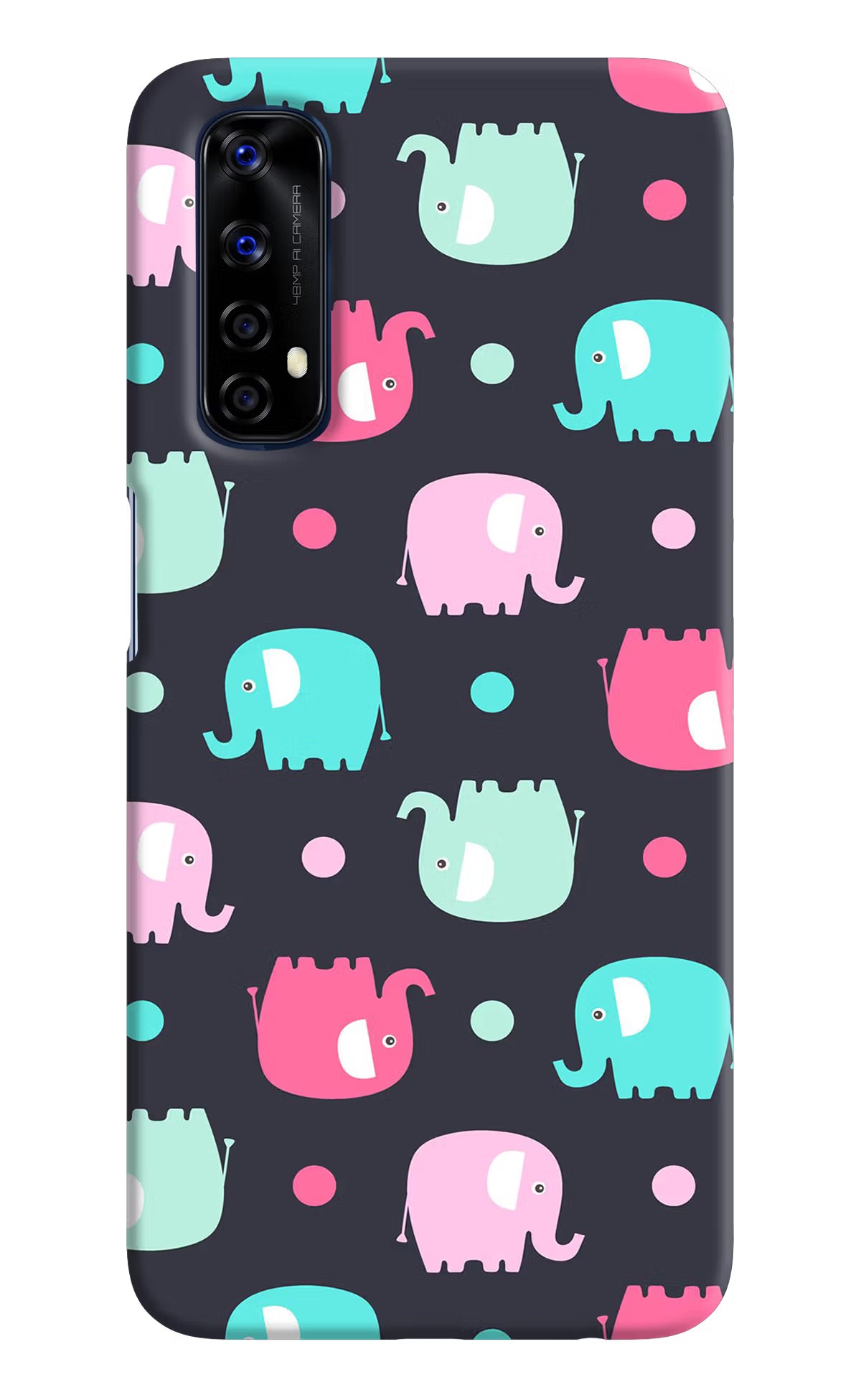 Elephants Realme 7/Narzo 20 Pro Hard Case Back Cover by Casekaro
