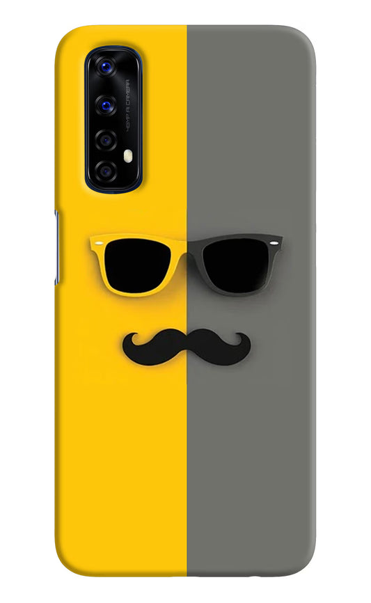 Sunglasses with Mustache Realme 7/Narzo 20 Pro Hard Case Back Cover by Casekaro