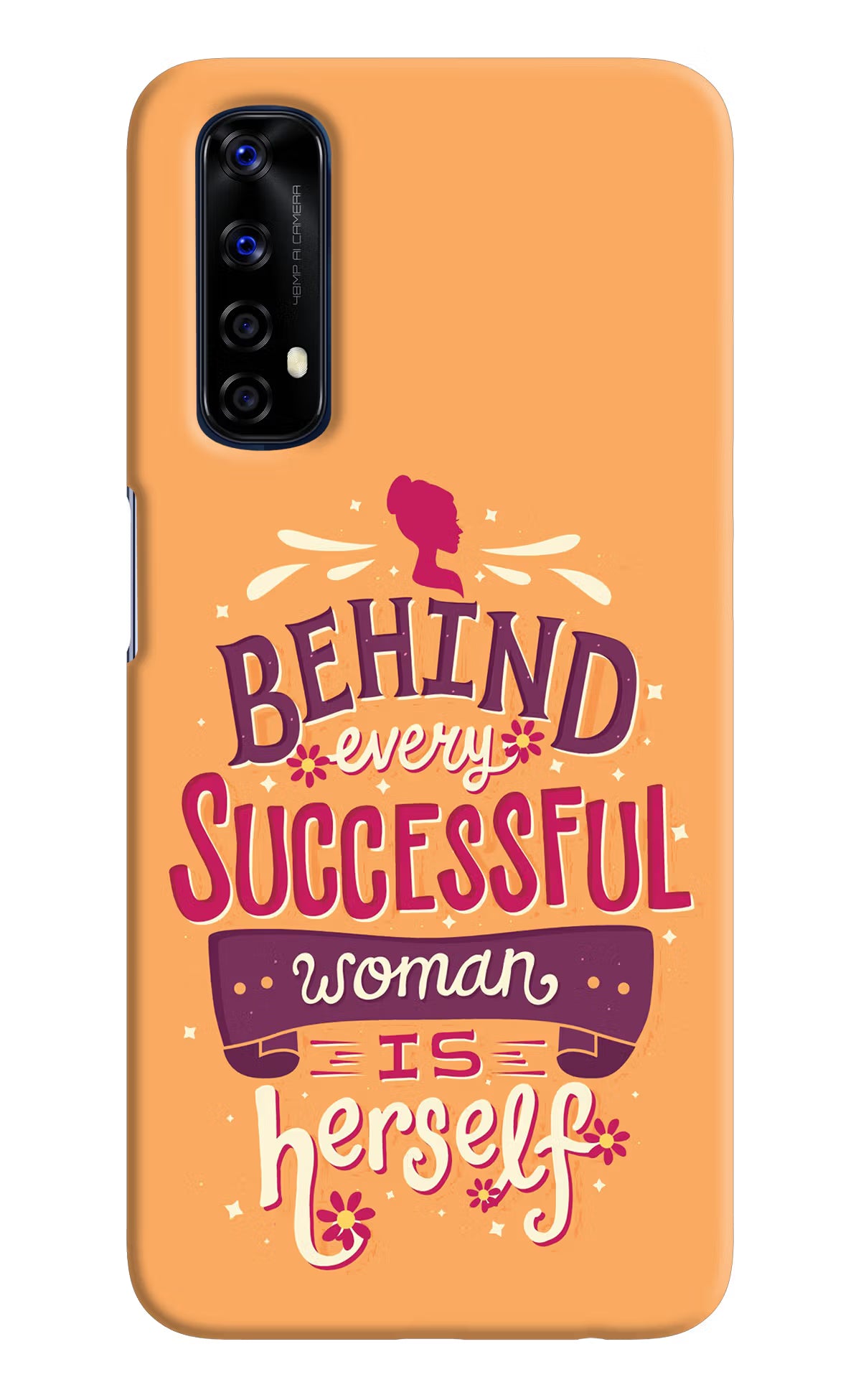 Behind Every Successful Woman There Is Herself Realme 7/Narzo 20 Pro Hard Case Back Cover by Casekaro