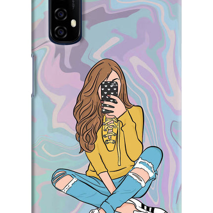 Selfie Girl Realme 7/Narzo 20 Pro Hard Case Back Cover by Casekaro