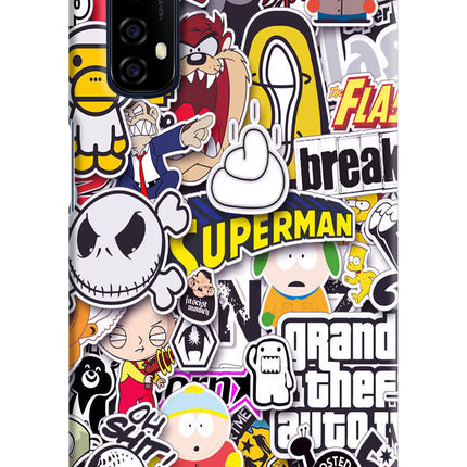 Sticker Bomb Realme 7/Narzo 20 Pro Hard Case Back Cover by Casekaro