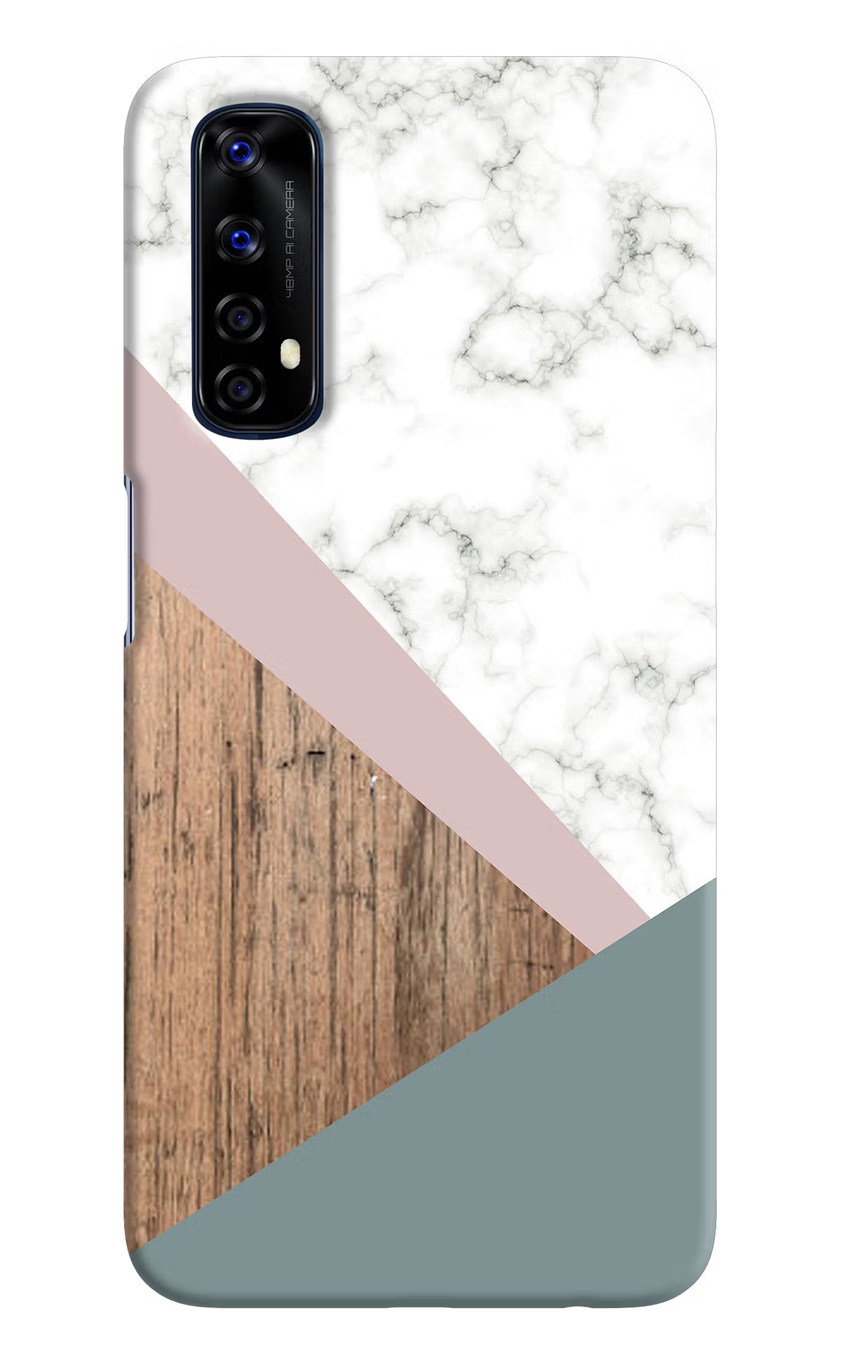 Marble wood Abstract Realme 7/Narzo 20 Pro Hard Case Back Cover by Casekaro