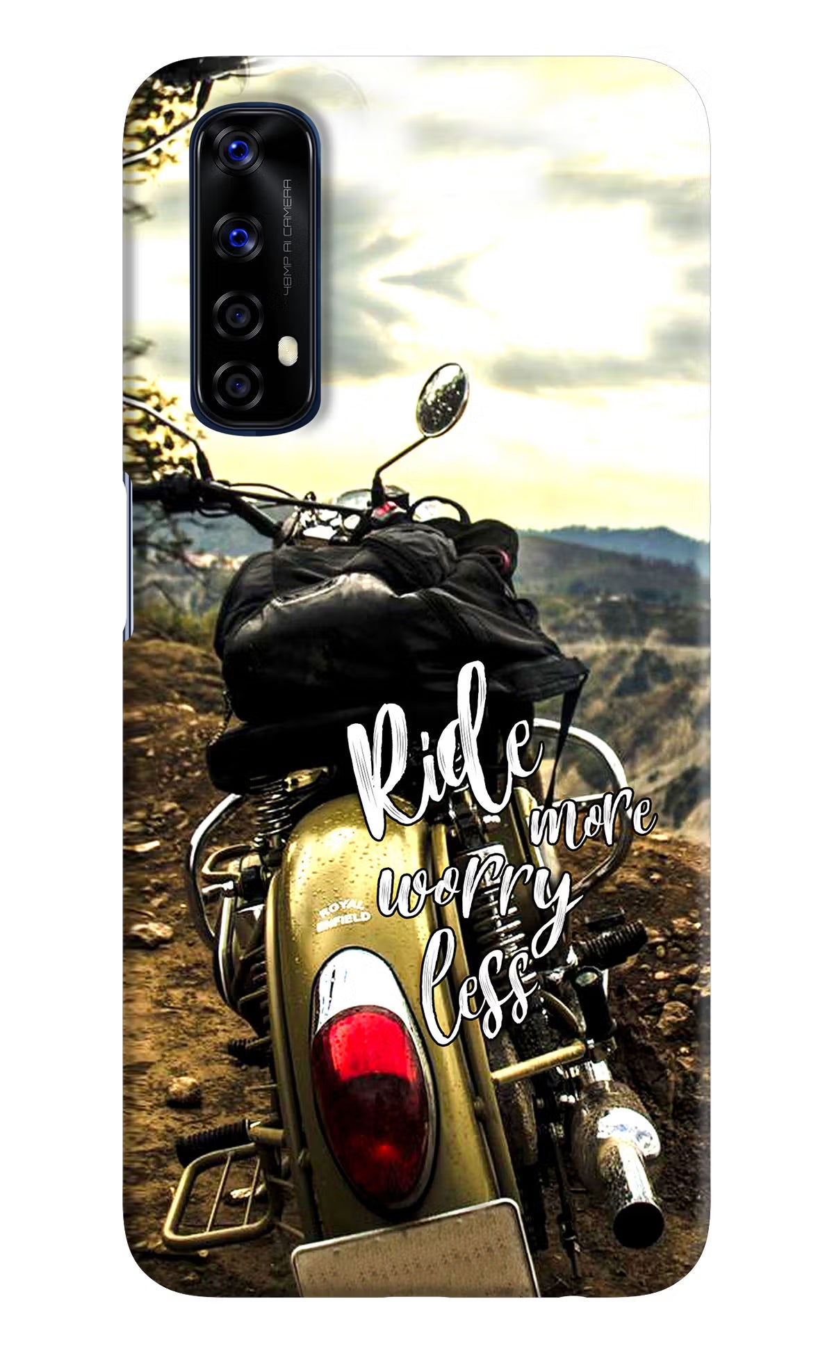 Ride More Worry Less Realme 7/Narzo 20 Pro Hard Case Back Cover by Casekaro