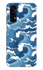Blue Waves Realme 7/Narzo 20 Pro Hard Case Back Cover by Casekaro