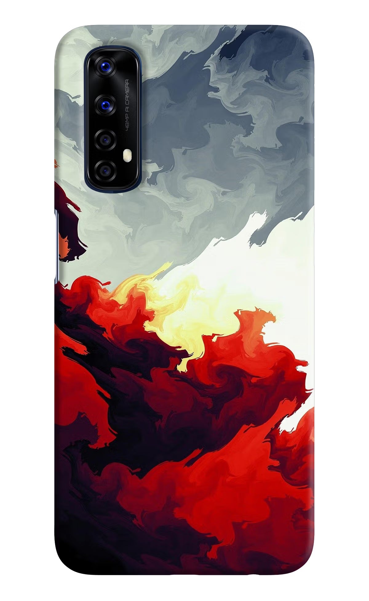 Fire Cloud Realme 7/Narzo 20 Pro Hard Case Back Cover by Casekaro