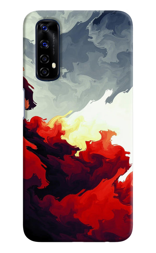Fire Cloud Realme 7/Narzo 20 Pro Hard Case Back Cover by Casekaro
