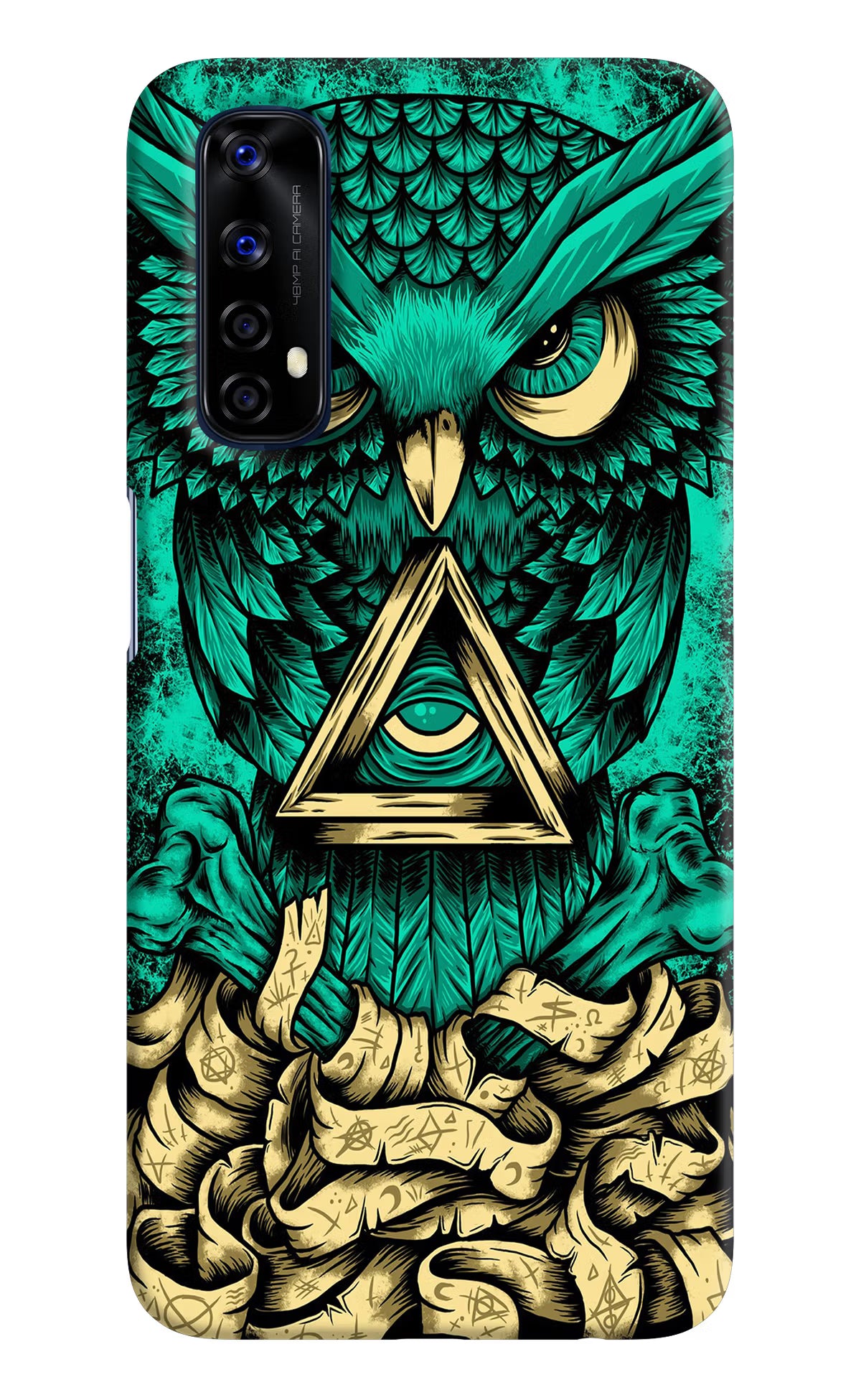 Green Owl Realme 7/Narzo 20 Pro Hard Case Back Cover by Casekaro