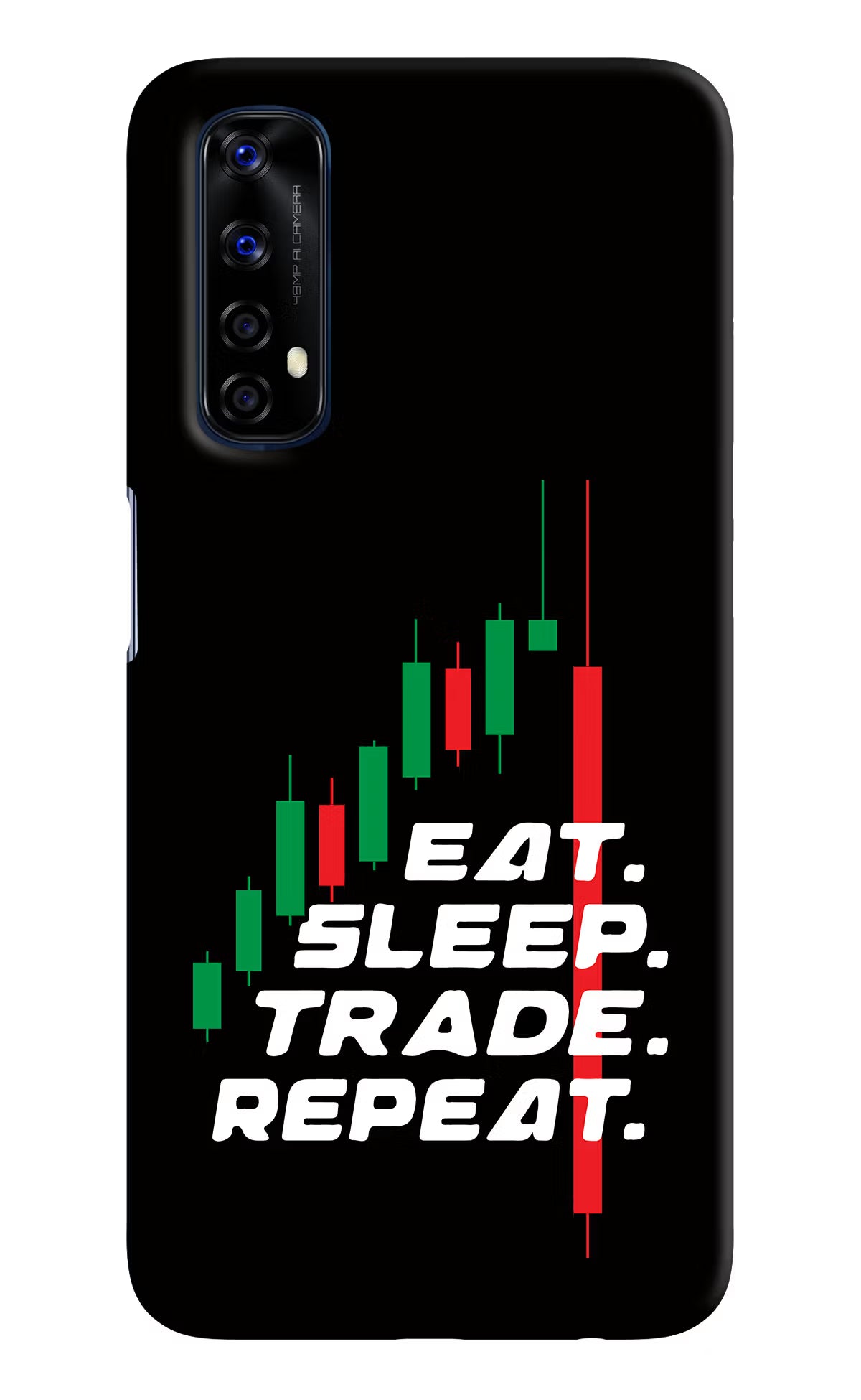 Eat Sleep Trade Repeat Realme 7/Narzo 20 Pro Hard Case Back Cover by Casekaro