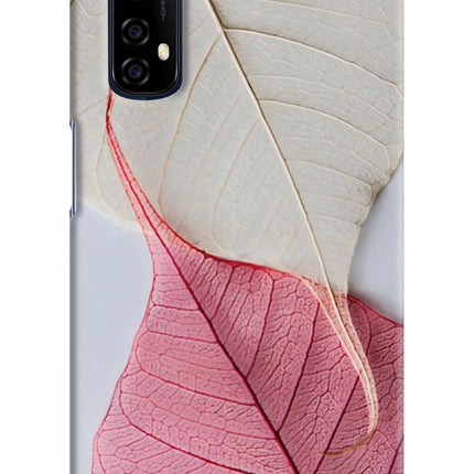 White Pink Leaf Realme 7/Narzo 20 Pro Hard Case Back Cover by Casekaro