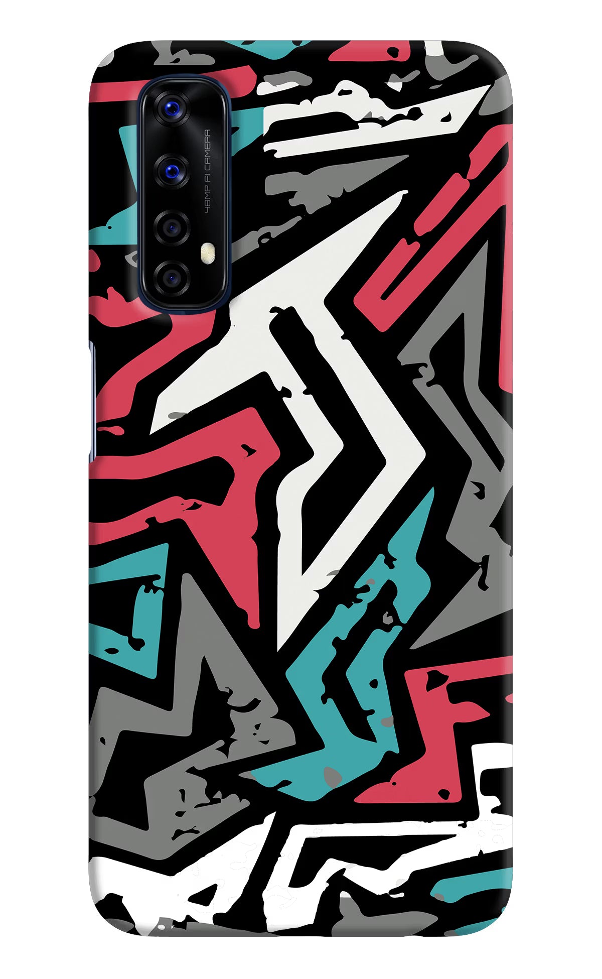 Geometric Graffiti Realme 7/Narzo 20 Pro Hard Case Back Cover by Casekaro
