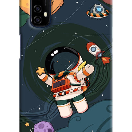 Cartoon Astronaut Realme 7/Narzo 20 Pro Hard Case Back Cover by Casekaro