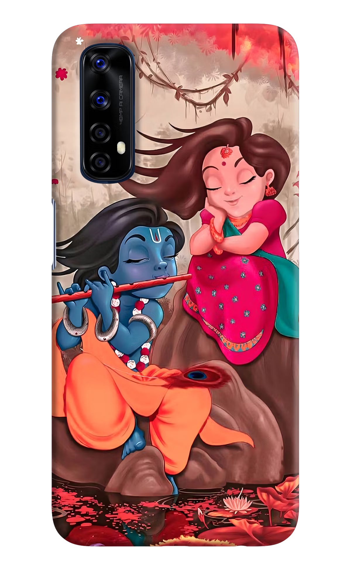 Radhe Krishna Realme 7/Narzo 20 Pro Hard Case Back Cover by Casekaro