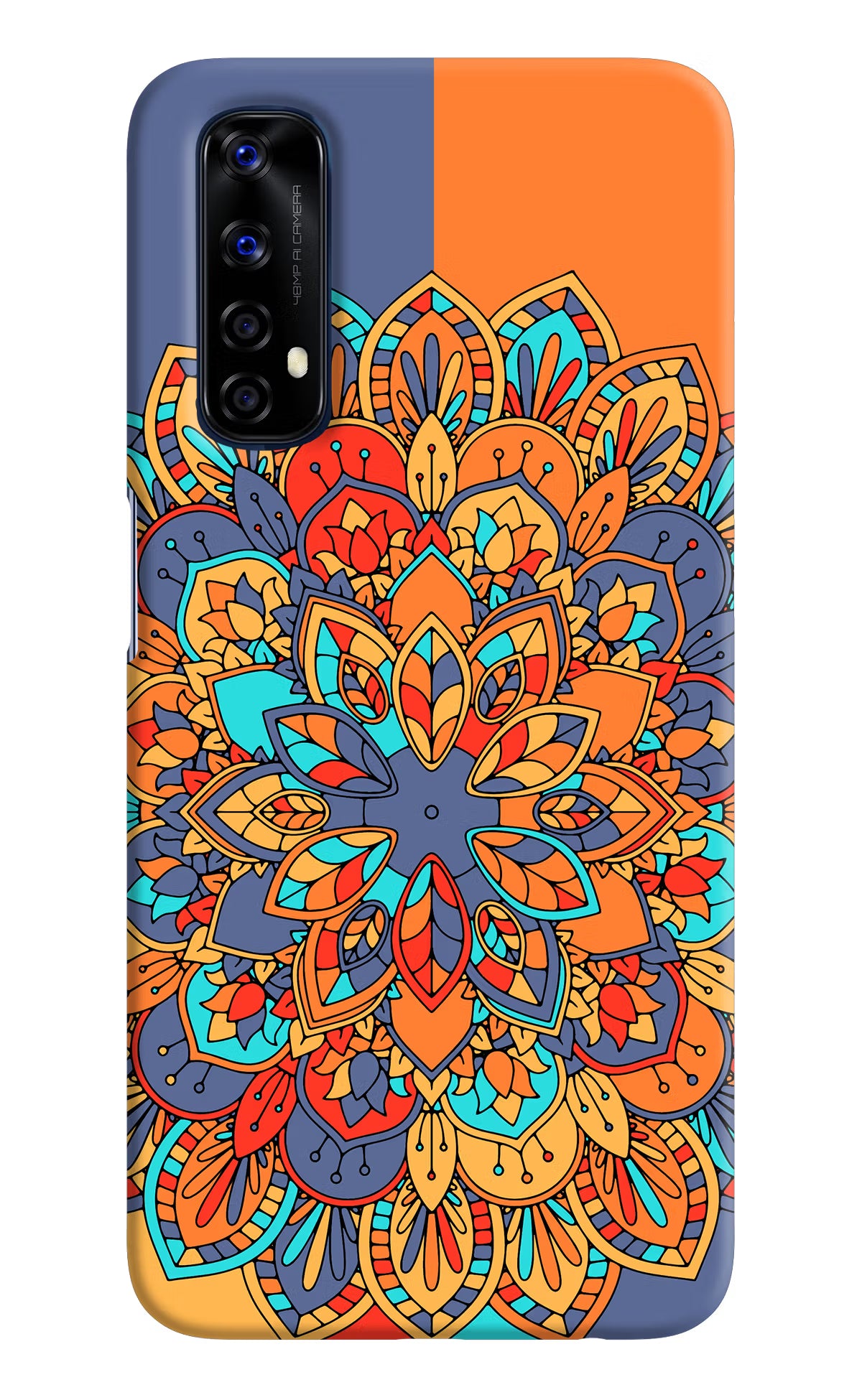 Color Mandala Realme 7/Narzo 20 Pro Hard Case Back Cover by Casekaro