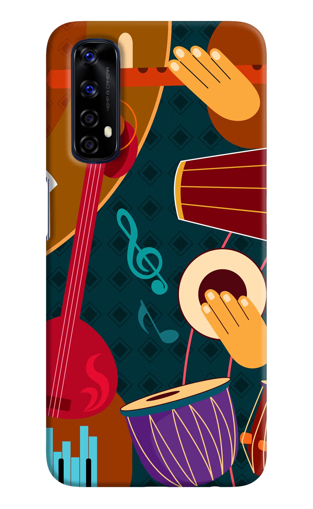 Music Instrument Realme 7/Narzo 20 Pro Hard Case Back Cover by Casekaro