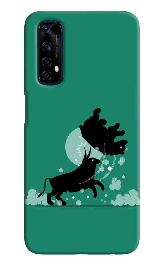 Bull Conqueror Realme 7/Narzo 20 Pro Hard Case Back Cover by Casekaro