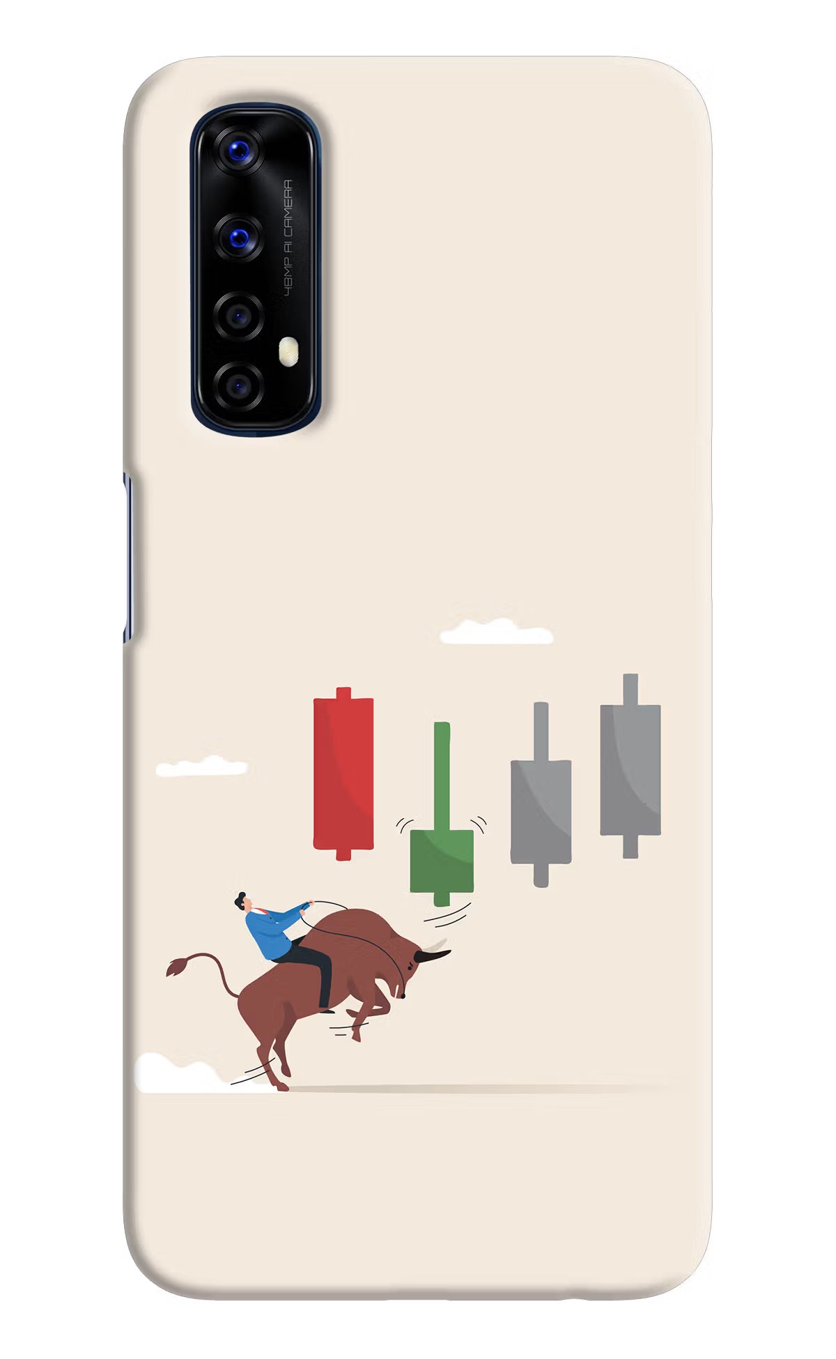 Bull Trading Momentum Realme 7/Narzo 20 Pro Hard Case Back Cover by Casekaro