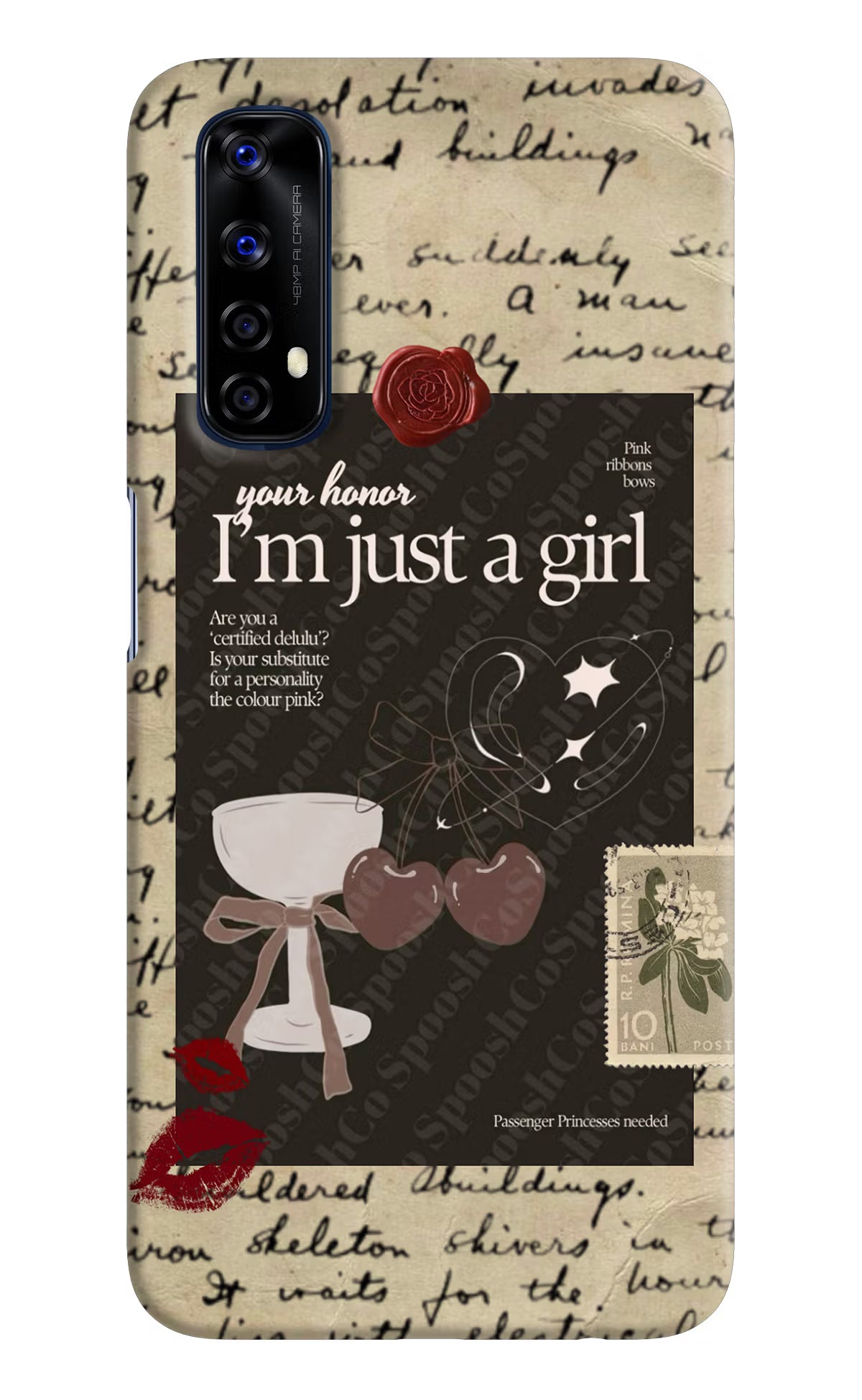 I am just a girl Realme 7/Narzo 20 Pro Hard Case Back Cover by Casekaro