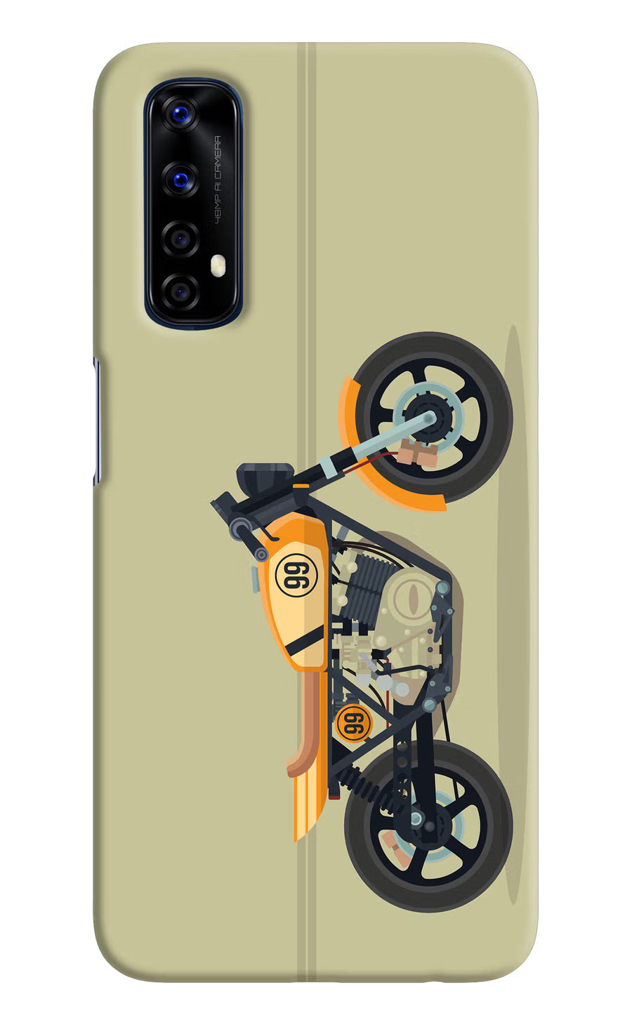 Vertical Speedster Realme 7/Narzo 20 Pro Back Cover, Hard case